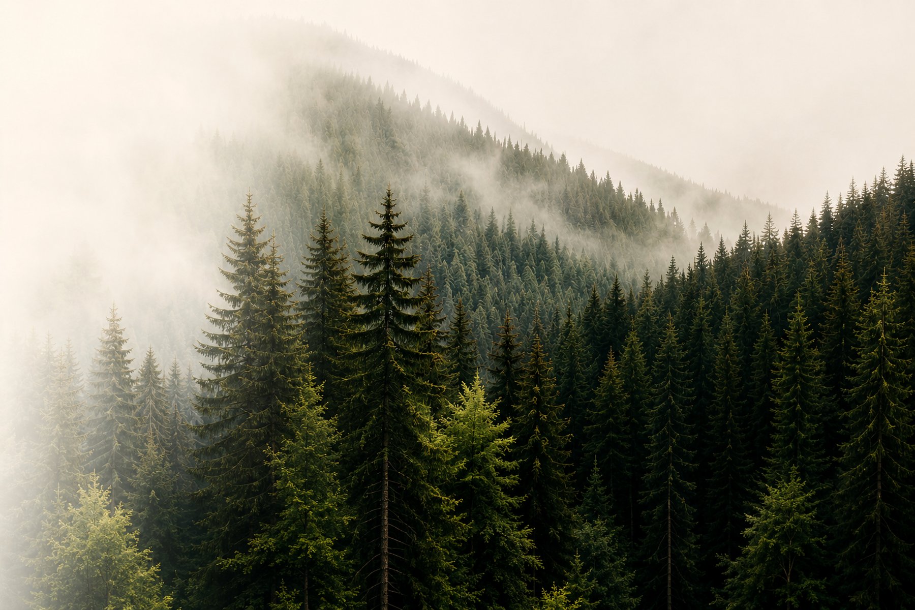 Canadian mountain water and forest